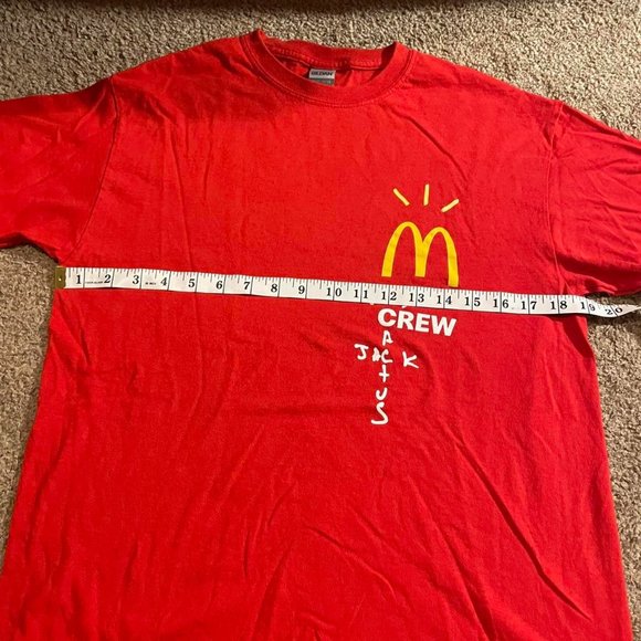 Travis Scott / Cactus Jack x McDonalds Crew Member T-shirt - Picture 10 of 10